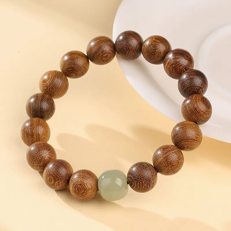 MUSHENGYUAN Golden Sandalwood Bracelets Unisex-7