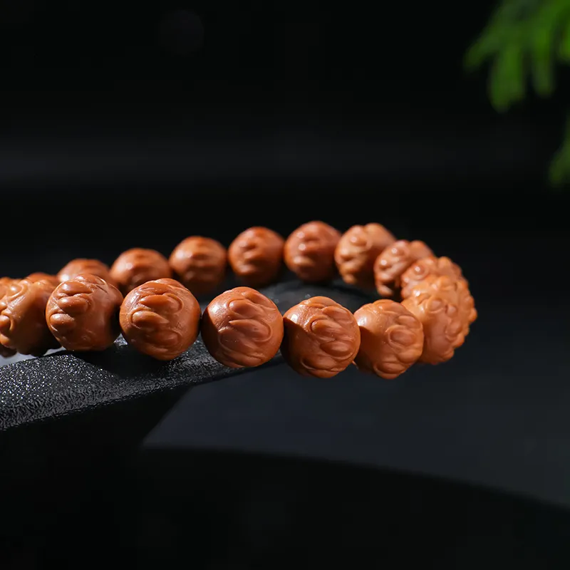 MUSHENGYUAN Monkey Head Walnut Bracelets Unisex-7