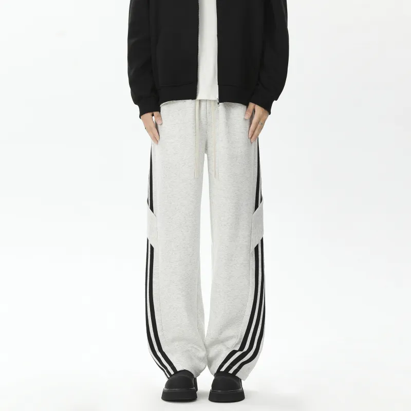 CENPIN Casual Pants Unisex Heather Gray-1