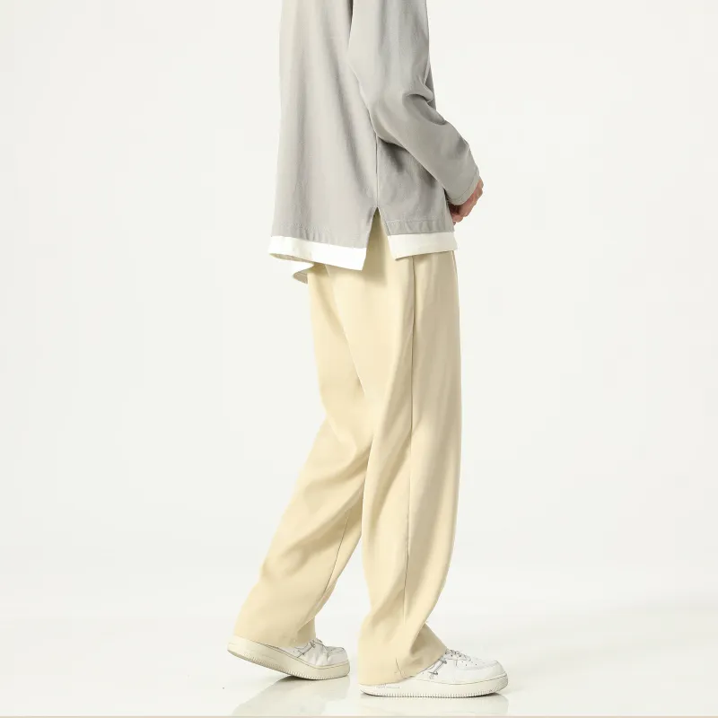CENPIN Casual Pants Unisex Flare Night Black-14