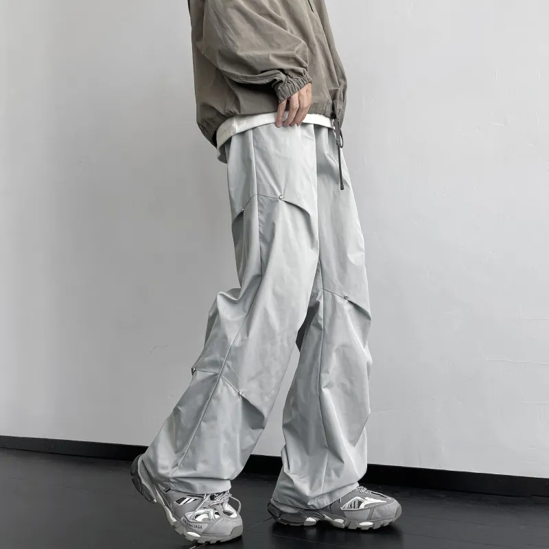CENPIN Casual Pants Unisex Starburst Black-14