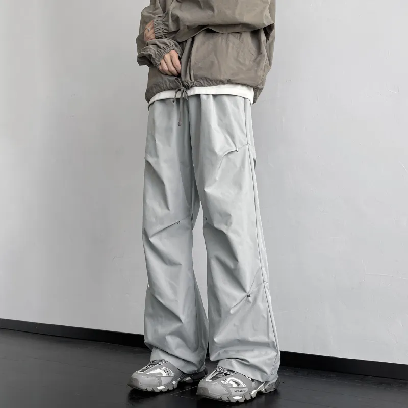 CENPIN Casual Pants Unisex Starburst Black-16