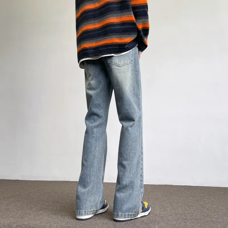 CENPIN Jeans Unisex Flare Night Black-30