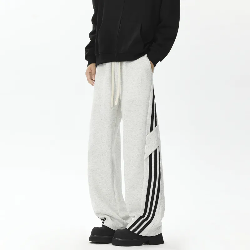 CENPIN Casual Pants Unisex Heather Gray-3