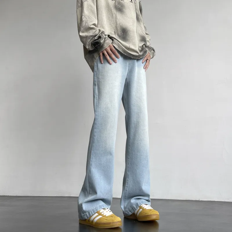 CENPIN Jeans Unisex Flare Night Black-23