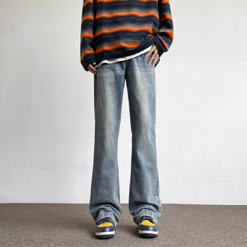 CENPIN Jeans Unisex Flare Night Black-33