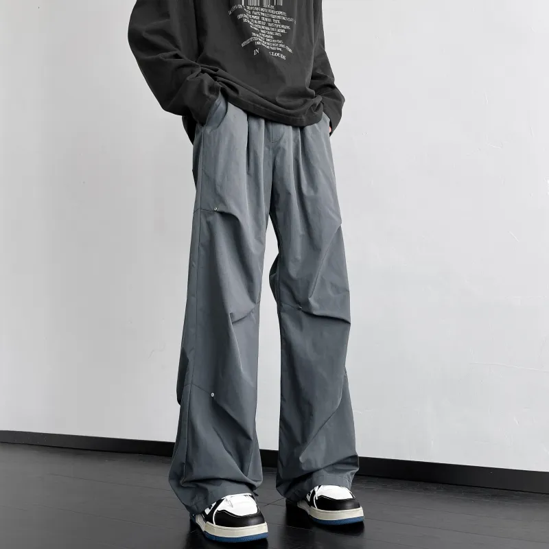 CENPIN Casual Pants Unisex Starburst Black-7