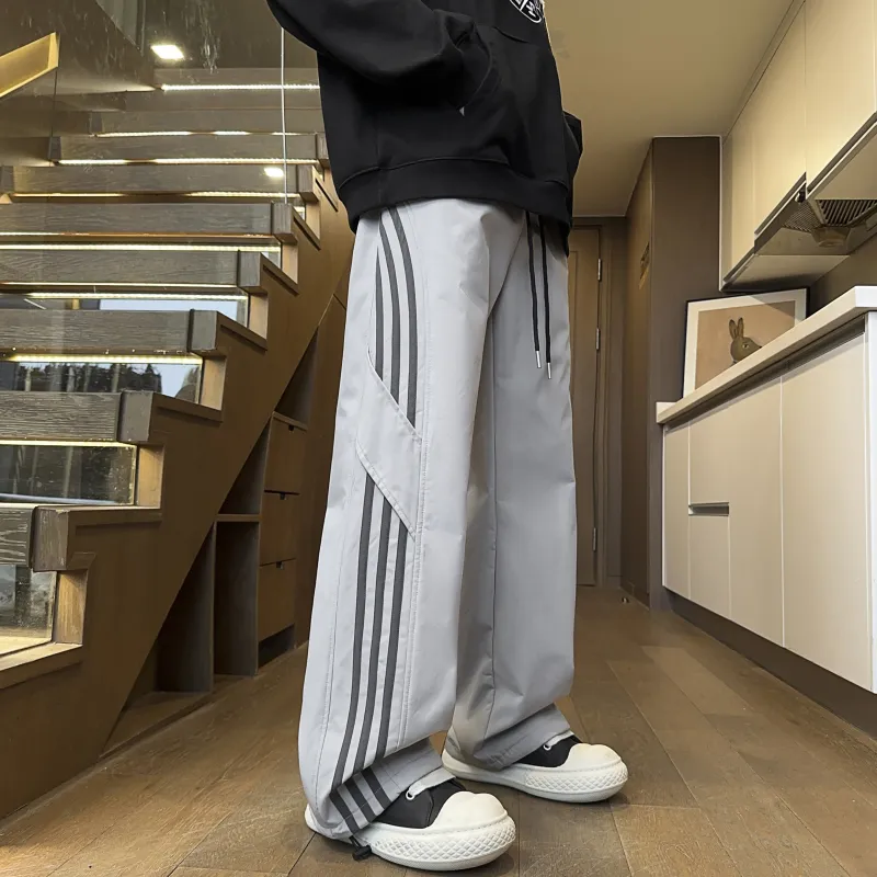CENPIN Casual Pants Unisex Heather Gray-19