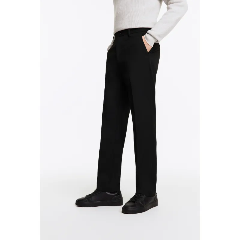 Jiumuwang Men's Pants Expert Suit Trouser Men's Black-6