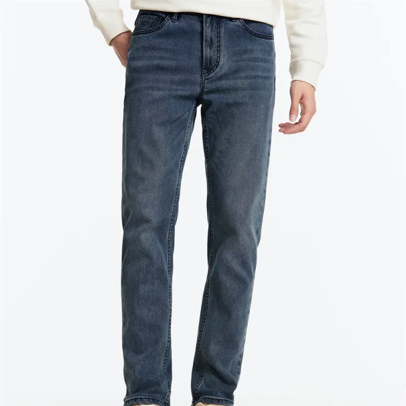 Jiumuwang Men's Pants Expert FW24 Jeans Men's Ocean Blue-4