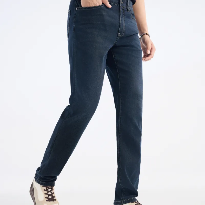 Jiumuwang Men's Pants Expert SS25 Jeans Men's Ink Blue+Slim Fit-4