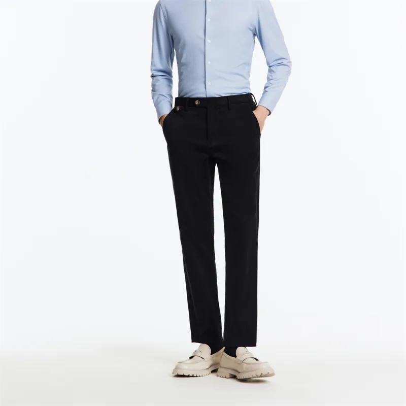 Jiumuwang Men's Pants Expert Casual Pants Men's Navy Blue-4