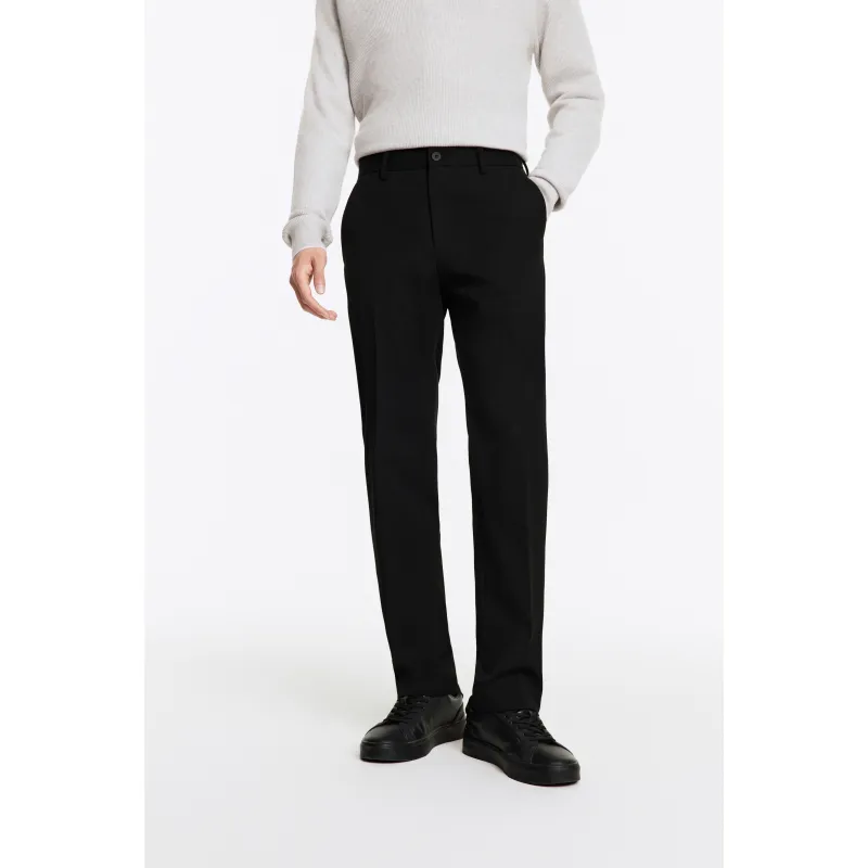 Jiumuwang Men's Pants Expert Suit Trouser Men's Black-5