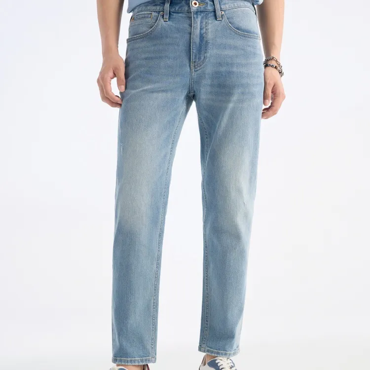 Jiumuwang Men's Pants Expert Denim Jeans SS25 Jeans Men's Ocean Blue-4