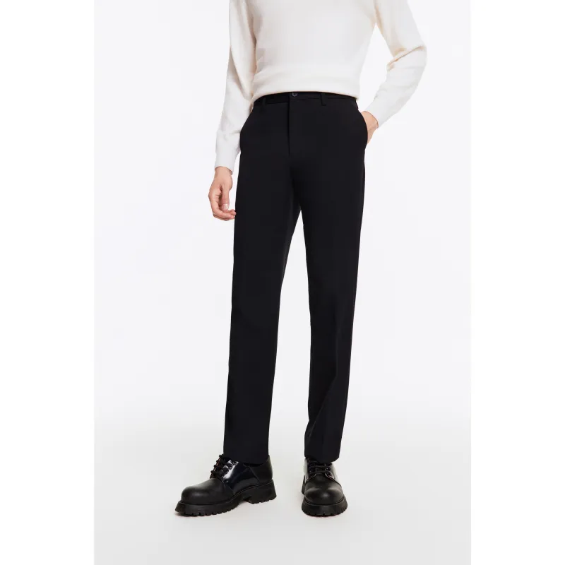 Jiumuwang Men's Pants Expert Convenience Suit Pants Suit Trouser Men's-10