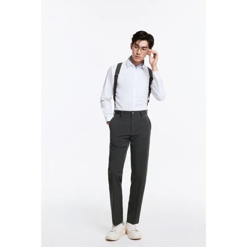 Jiumuwang Men's Pants Expert Convenience Suit Pants Suit Trouser Men's-3