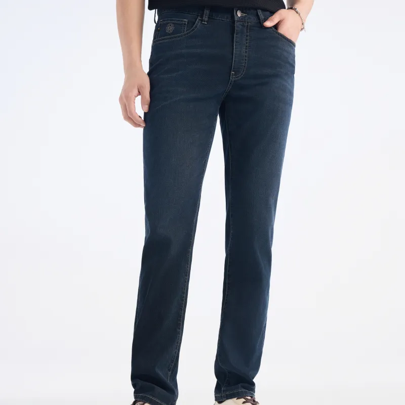 Jiumuwang Men's Pants Expert SS25 Jeans Men's Ink Blue+Slim Fit-2