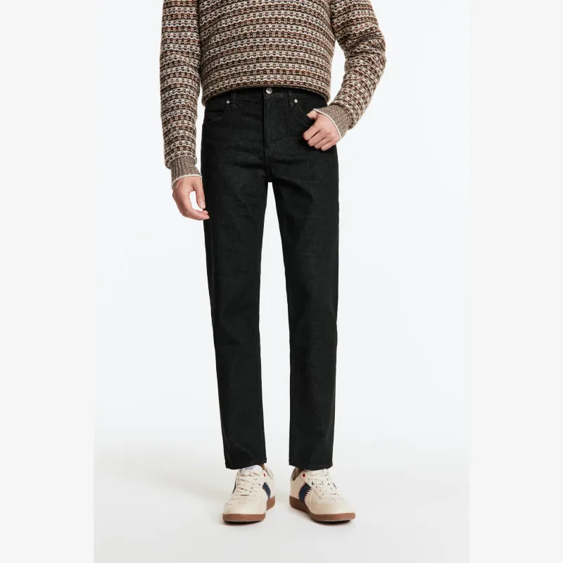 Jiumuwang Men's Pants Expert Jeans Men's Black-2