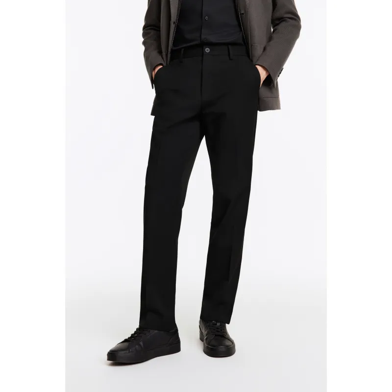 Jiumuwang Men's Pants Expert Suit Trouser Men's Black-3