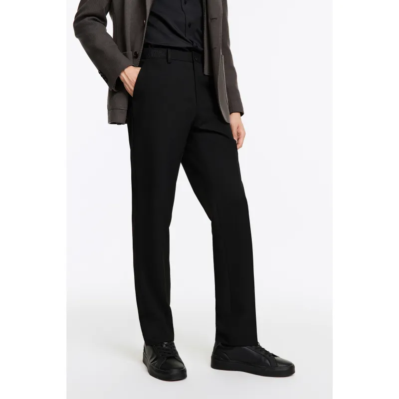 Jiumuwang Men's Pants Expert Suit Trouser Men's Black-4