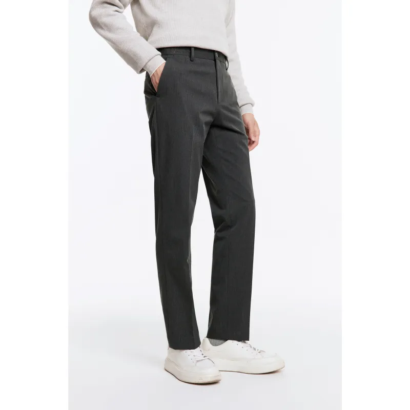 Jiumuwang Men's Pants Expert Convenience Suit Pants Suit Trouser Men's-4