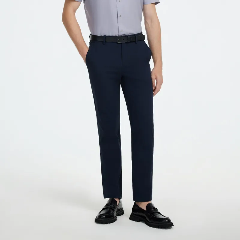 Jiumuwang Men's Pants Expert Small Black Pants Casual Pants Men's Navy Blue-3