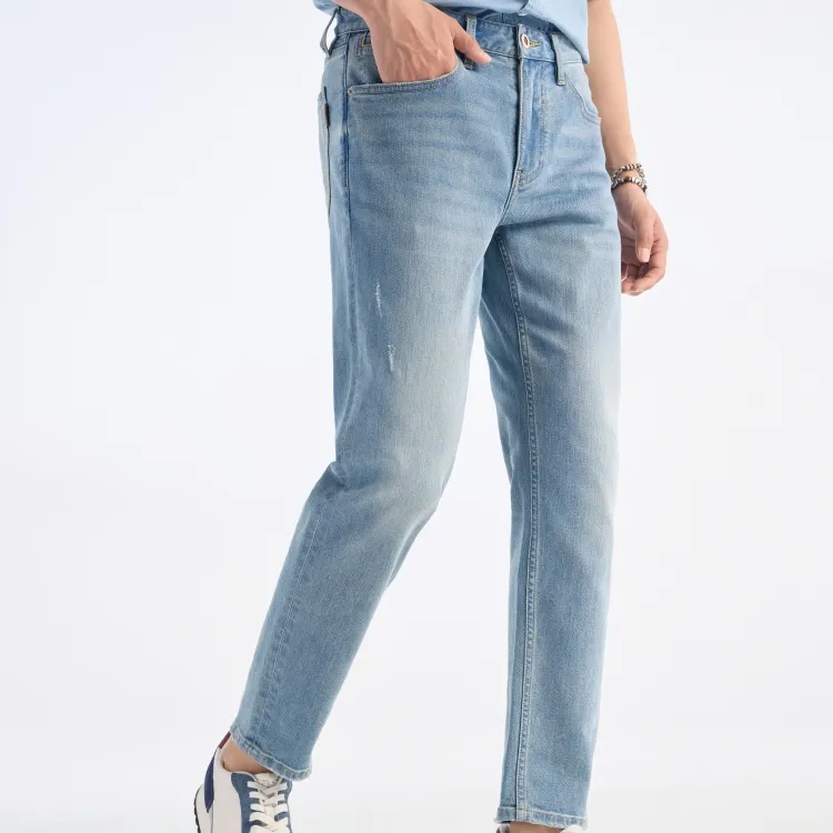 Jiumuwang Men's Pants Expert Denim Jeans SS25 Jeans Men's Ocean Blue-5