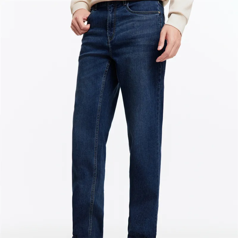 Jiumuwang Men's Pants Expert Jeans Men's Denim Blue-4