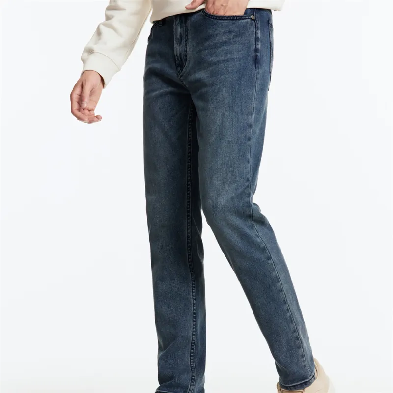 Jiumuwang Men's Pants Expert FW24 Jeans Men's Ocean Blue-6