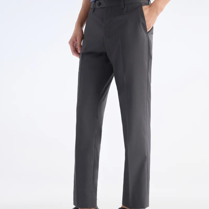 Jiumuwang Men's Pants Expert Suit Trouser Men's Gray-4
