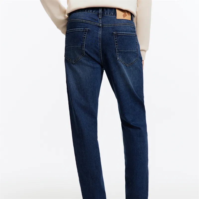 Jiumuwang Men's Pants Expert Jeans Men's Denim Blue-6