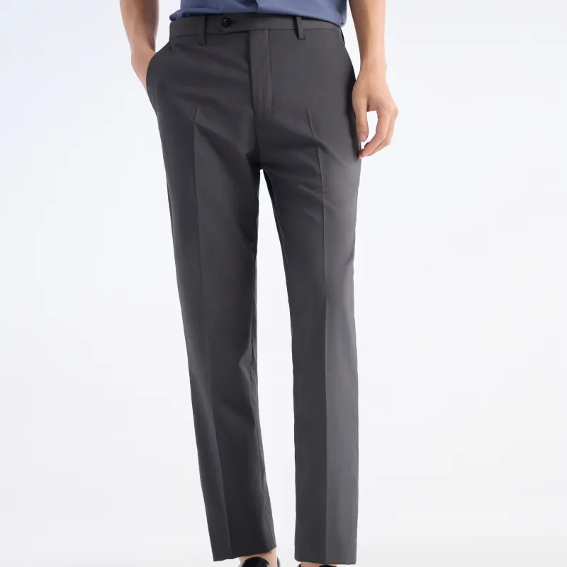 Jiumuwang Men's Pants Expert Suit Trouser Men's Gray-3