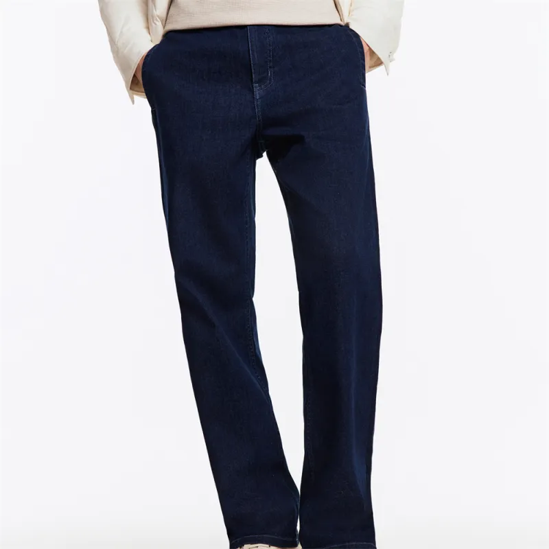 Jiumuwang Men's Pants Expert Jeans Men's Dark Blue-4