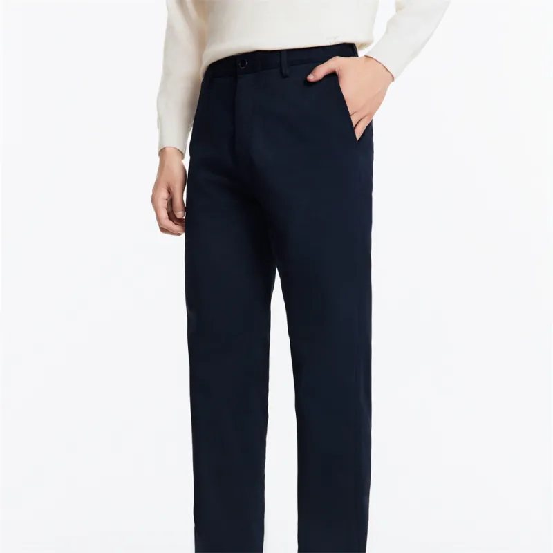 Jiumuwang Men's Pants Expert FW24 Casual Pants Men's Navy Blue-2