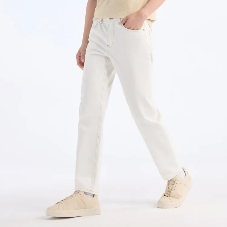 Jiumuwang Men's Pants Expert SS25 Jeans Men's White-6