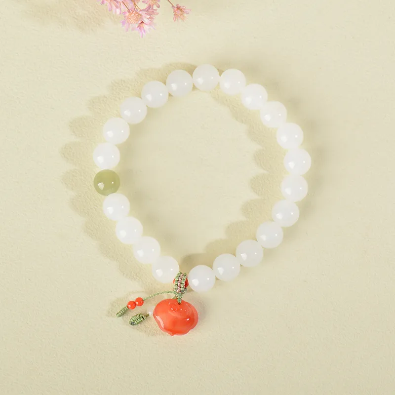 FENGFEIHUANG Bracelets White Jade Women's-2