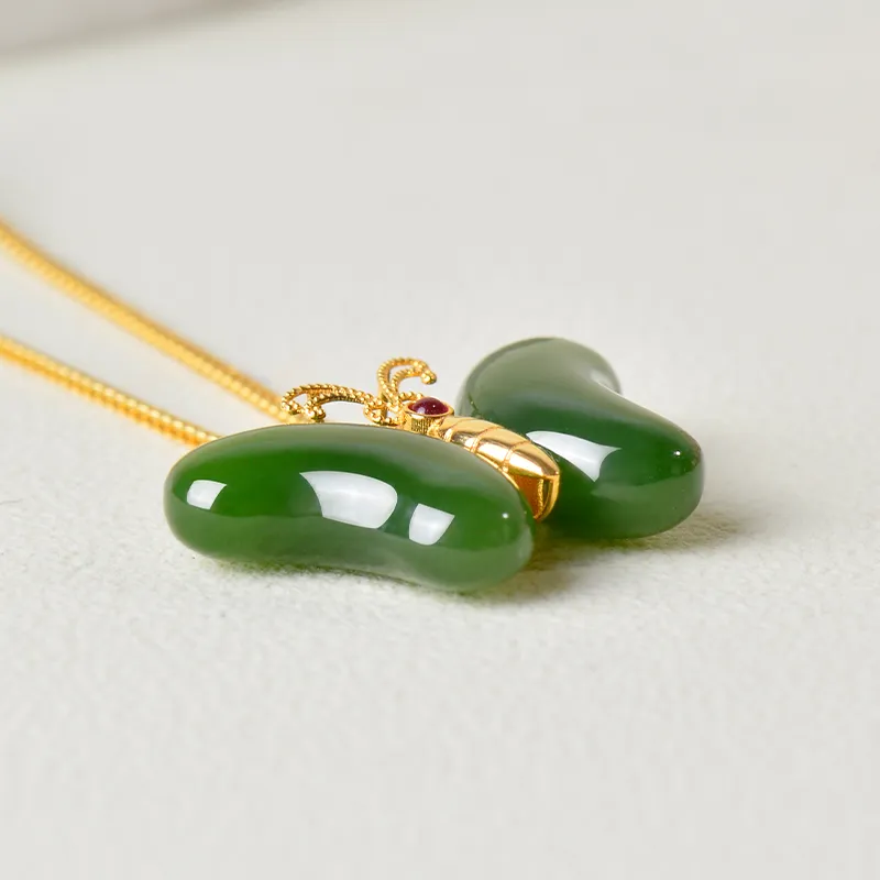 FENGFEIHUANG Hetian Jade Necklaces Jasper Women's-2