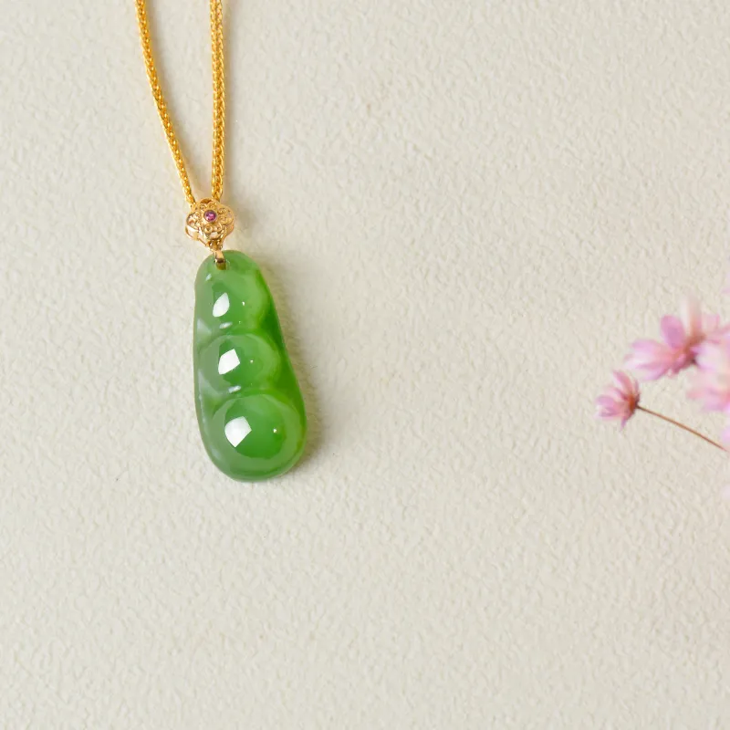 FENGFEIHUANG Hetian Jade Necklaces Jasper Women's-4