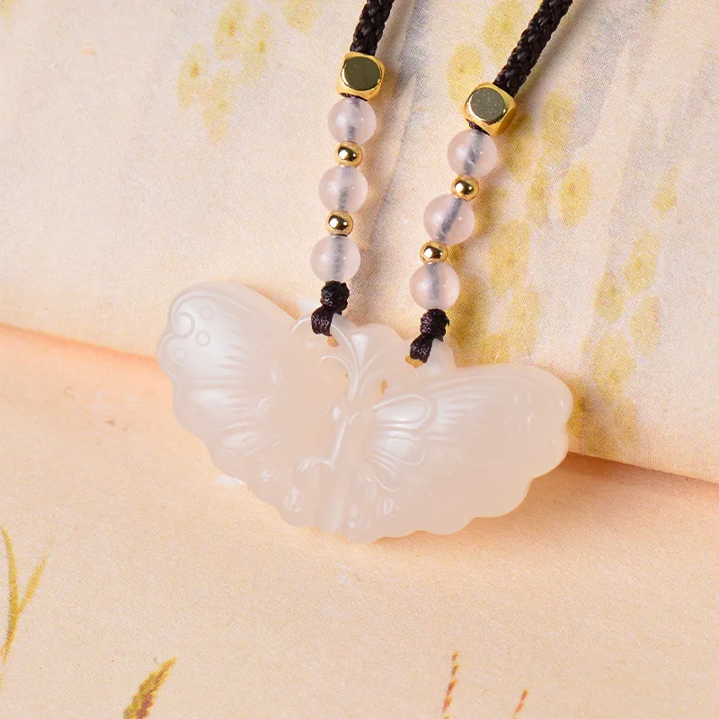 FENGFEIHUANG Necklaces Dusty Pink Women's-2