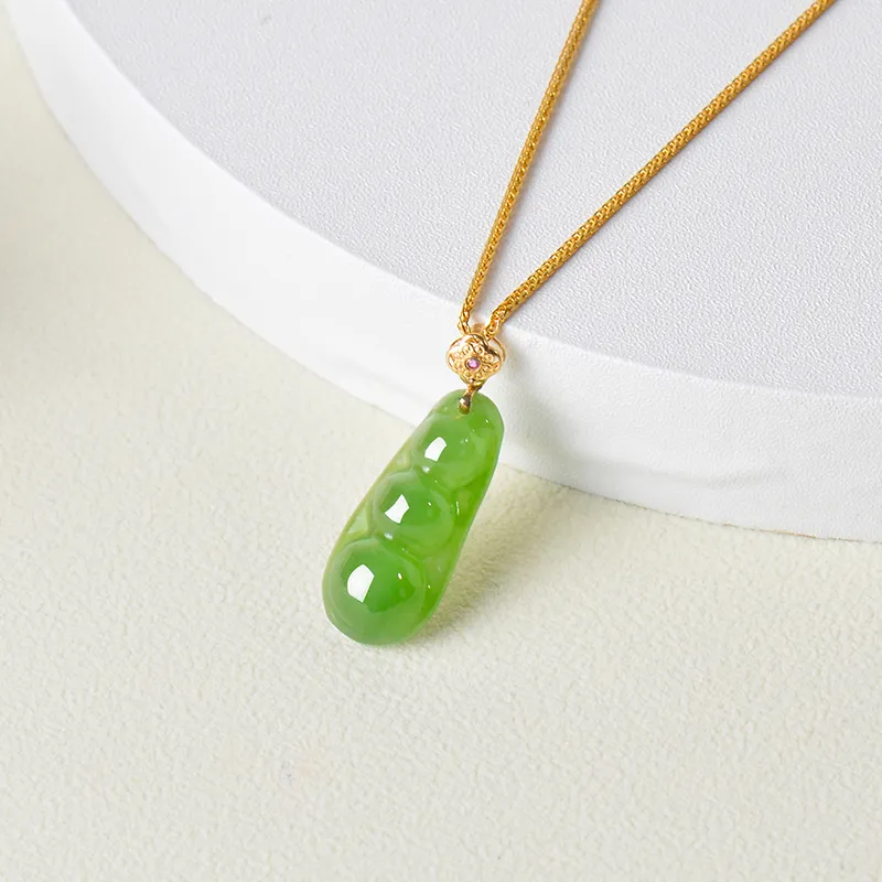 FENGFEIHUANG Hetian Jade Necklaces Jasper Women's-2