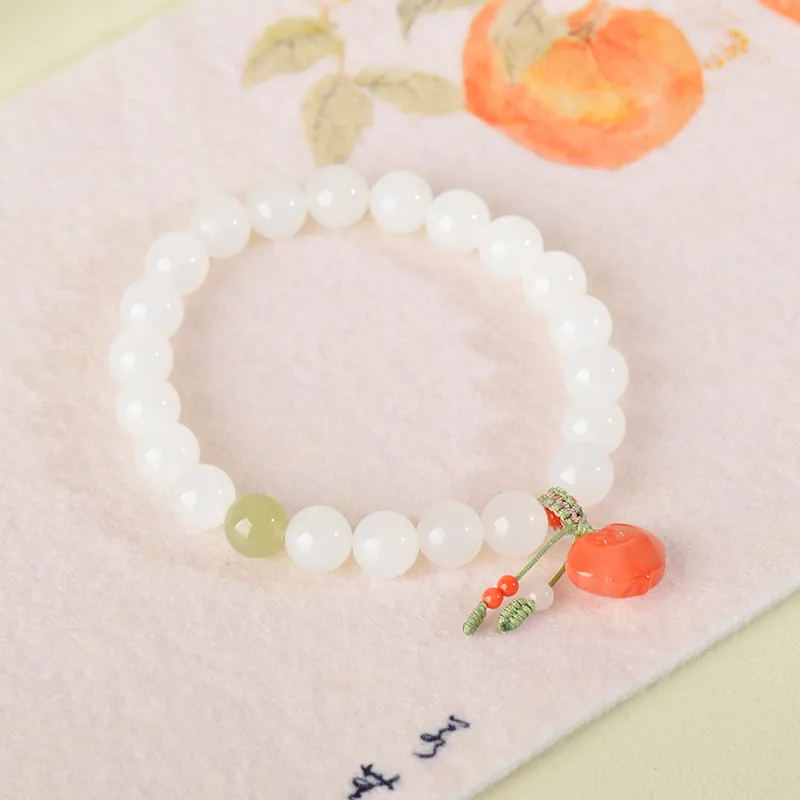 FENGFEIHUANG Bracelets White Jade Women's-4