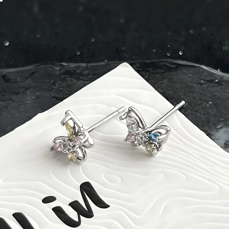 KANSAI Zircon Stud Earrings Women's-1