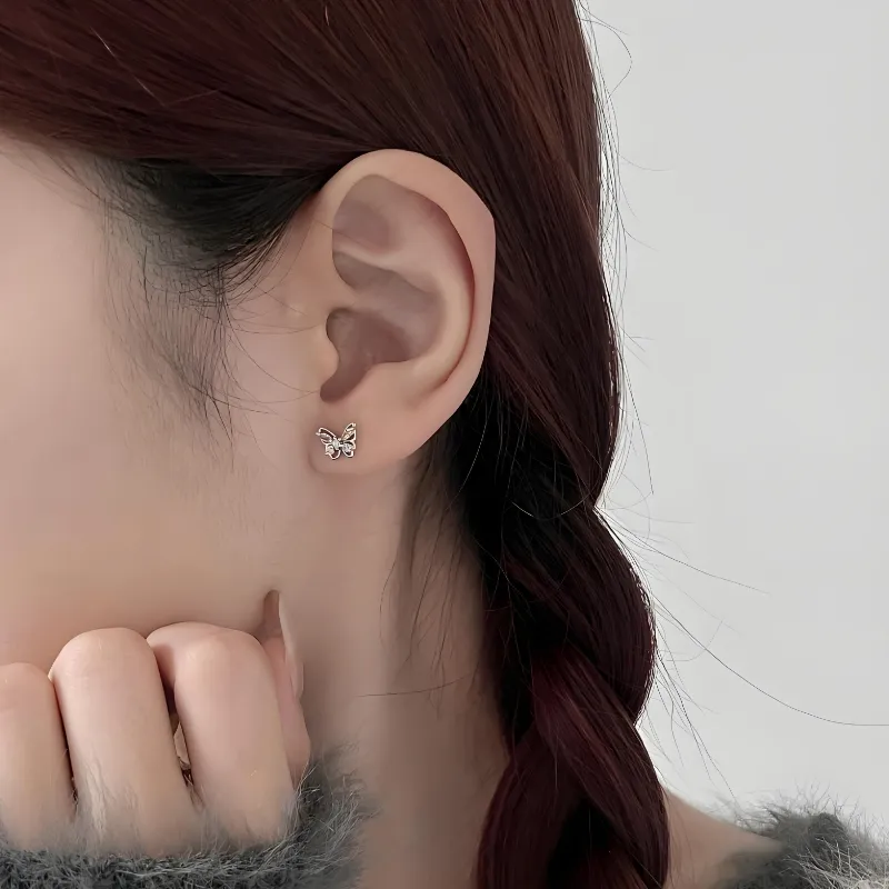 KANSAI Zircon Stud Earrings Women's-3