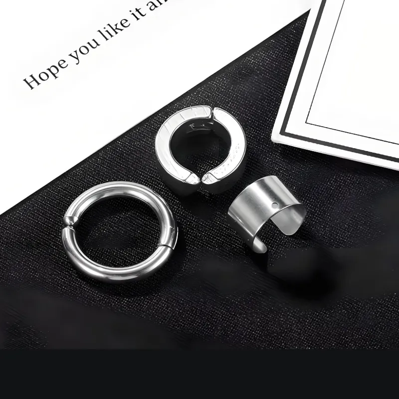 KANSAI Titanium Steel Clip On Earrings Unisex-2
