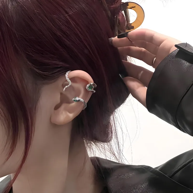 KANSAI Alloy, Glass Clip On Earrings Women's-3