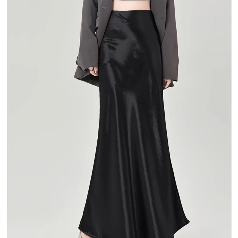 TUSHIFEI Casual Long Skirt Women's-3