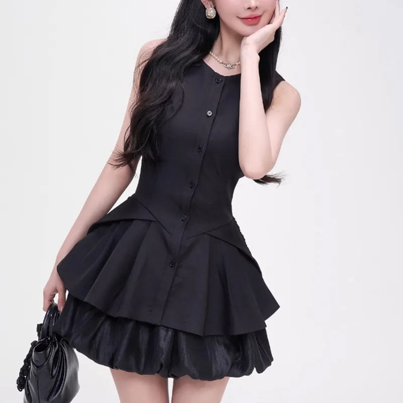TUSHIFEI Skirt Set Women's Black-3