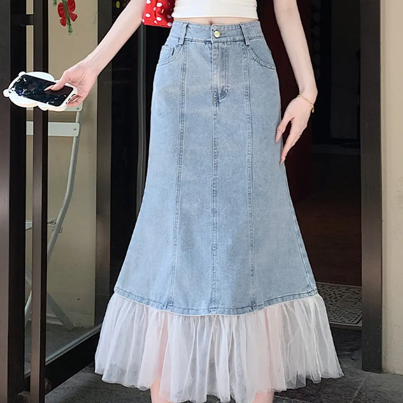 TUSHIFEI Casual Long Skirt Women's-2