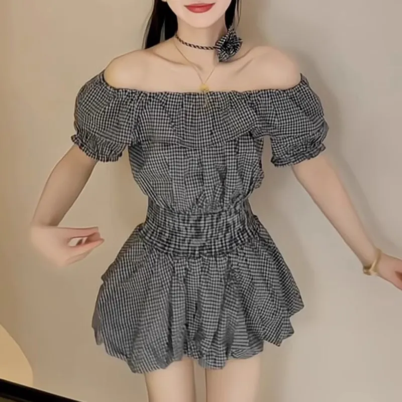 TUSHIFEI Short Sleeved Dress Women's-4