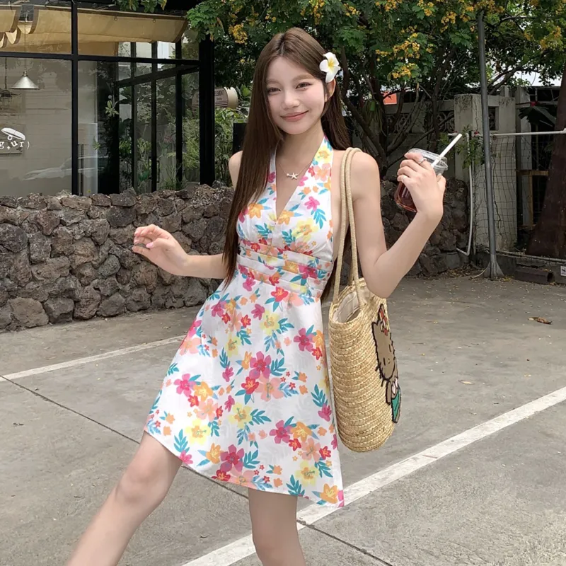 TUSHIFEI Sleeveless Dress Women's Image Color+Hair Tie Included-2